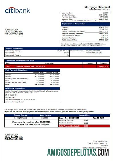 Prancis Citibank bank Hipotik laporan scr pratinjau