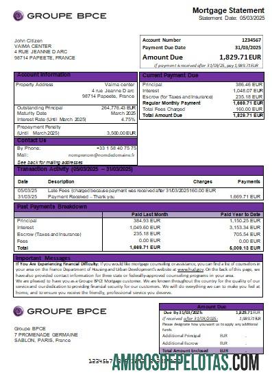 Prancis Groupe BPCE bank Hipotik laporan scr makering