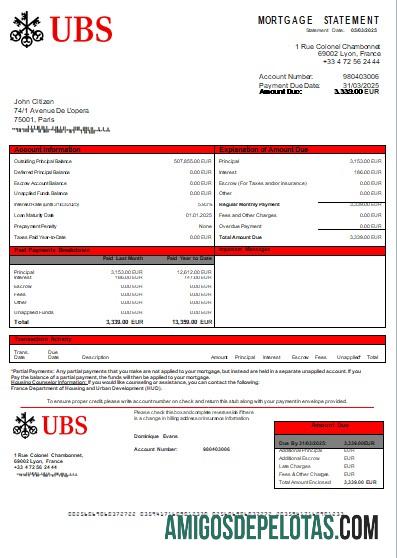 Prancis UBS bank Hipotik laporan scr sampel