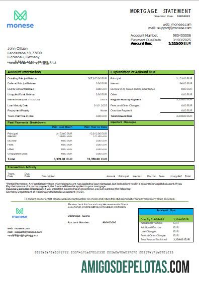 Jerman Monese bank Hipotik laporan scr pratinjau