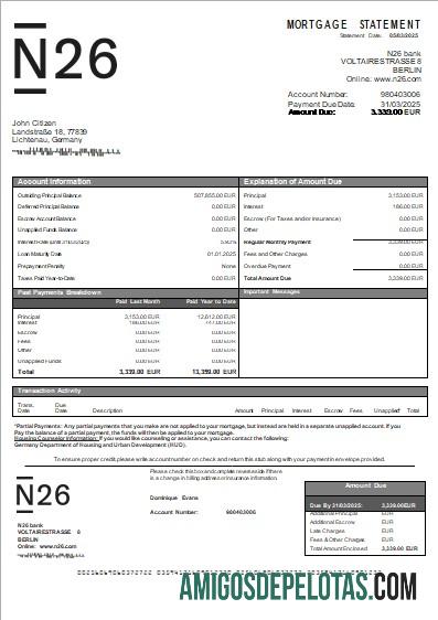 Jerman N26 bank Hipotik laporan scr desain