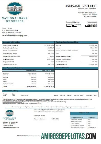Yunani nasional bank of Yunani bank Hipotik laporan scr pratinjau