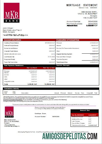 Hungaria MKB bank bank Hipotik laporan scr desain