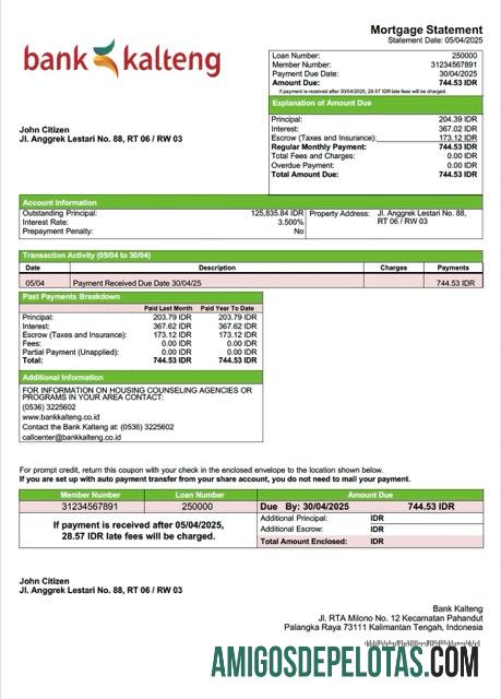 Berkualitas Indonesia bank Kalteng┬áHipotik laporan Word and PDF templat