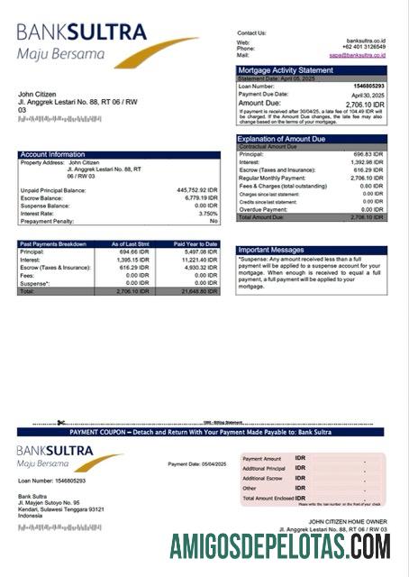 Premium Indonesia bank Sultra┬áHipotik laporan Word and PDF templat