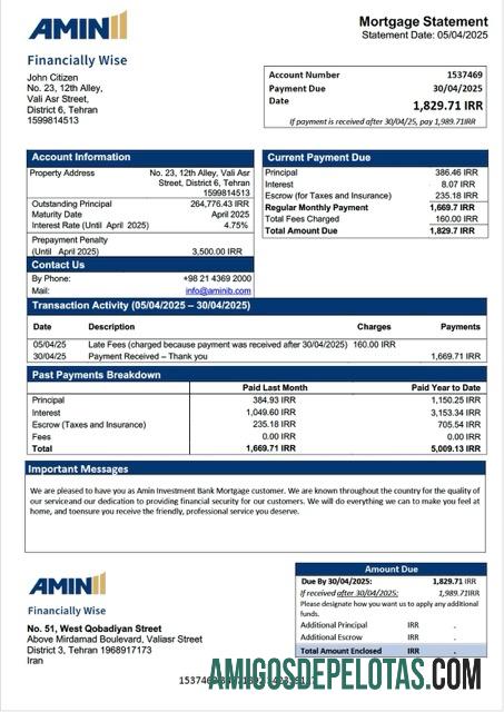 Dapat Diedit Iran Amin Investasi bank Hipotik laporan Word and PDF templat