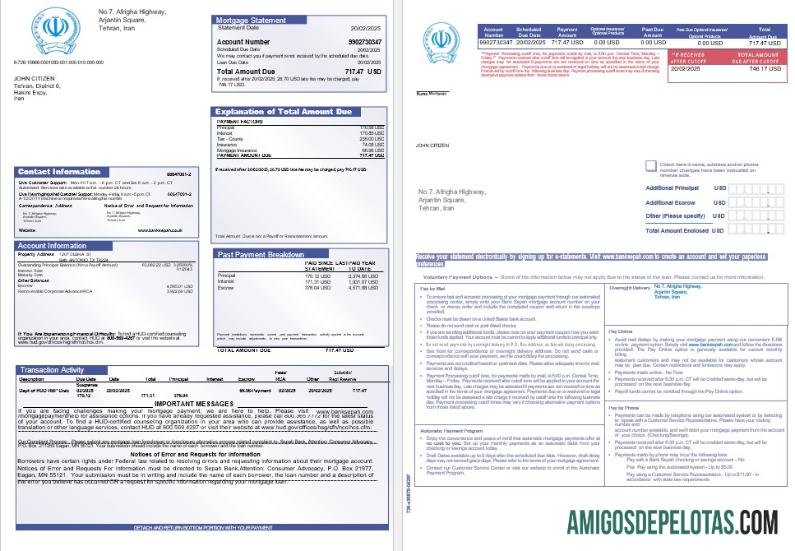 Iran bank Sepah Hipotik laporan in Word and PDF fromats 1 2 sampel
