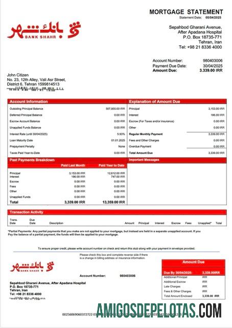 Dapat Diedit Iran bank Shahr Hipotik laporan Word and PDF templat