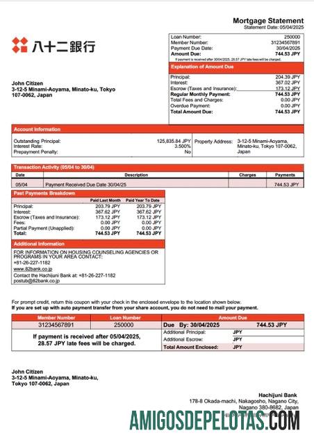 Berkualitas Jepang Hachijuni bank Hipotik laporan Word and PDF templat