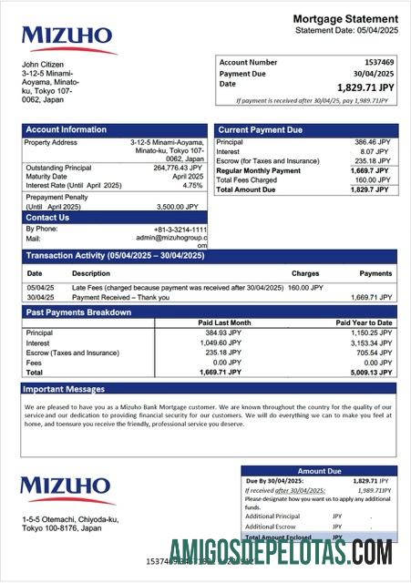 Berkualitas Jepang Mizuho bank Hipotik laporan Word and PDF templat