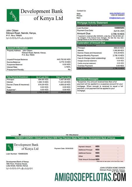 Premium Kenya Development bank of Kenya Hipotik laporan Word and PDF templat