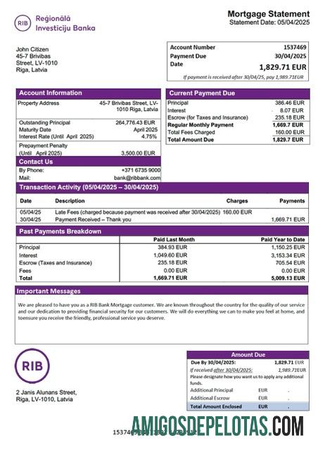 Berkualitas Latvia RIB bank Hipotik laporan Word and PDF templat