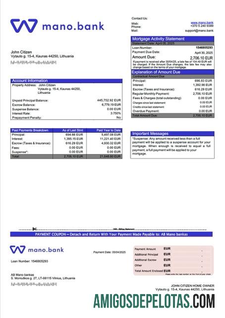Berkualitas Lituania AB Mano bankas Hipotik laporan Word and PDF templat