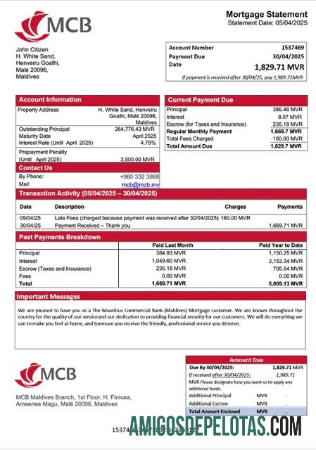 Berkualitas Maladewa The Mauritius komersial bank (Maladewa) Hipotik laporan Word and PDF templat