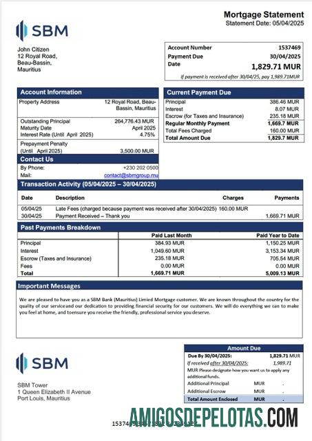 Profesional Mauritius SBM bank (Mauritius) Limited Hipotik laporan Word and PDF templat