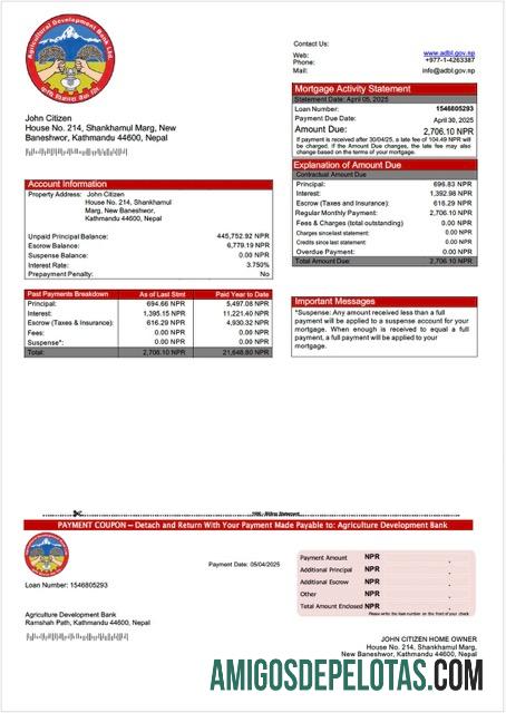 Berkualitas Nepal Agriculture Development bank Hipotik laporan Word and PDF templat