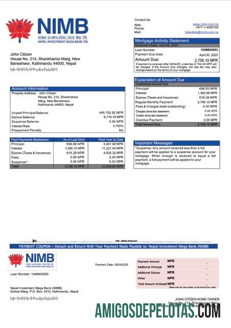Berkualitas Nepal Investasi Mega bank (NIMB) Hipotik laporan Word and PDF templat