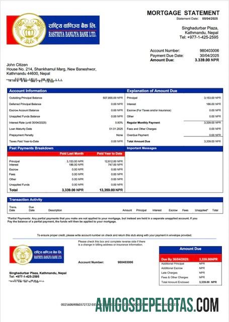 Dapat Diedit Nepal Rastriya Banijya bank Hipotik laporan Word and PDF templat