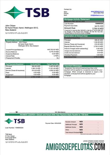 Dapat Diedit Selandia Baru TSB bank Hipotik laporan Word and PDF templat