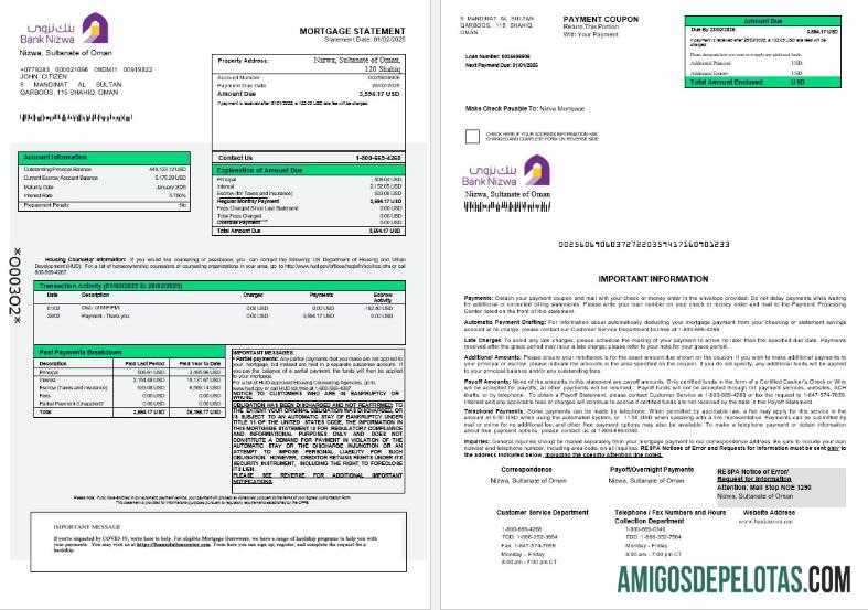 Omani bank Nizwa Hipotik laporan in Word and PDF format 1 3 templat