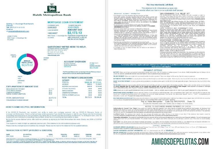 Pakistan Habib Metropolitan Hipotik Pinjaman laporan in Word and PDF format , 4 pages 1 2 pratinjau