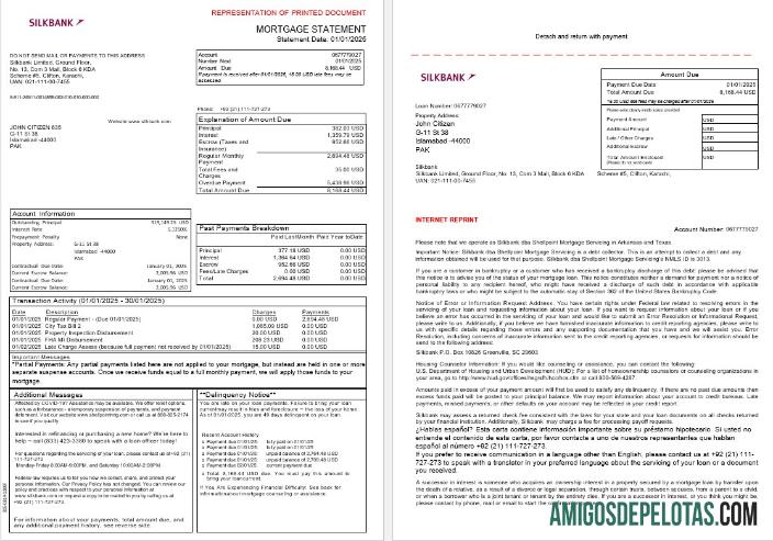 Pakistan Silkbank Hipotik laporan in Word and PDF format, 3 pages 1 2 pratinjau