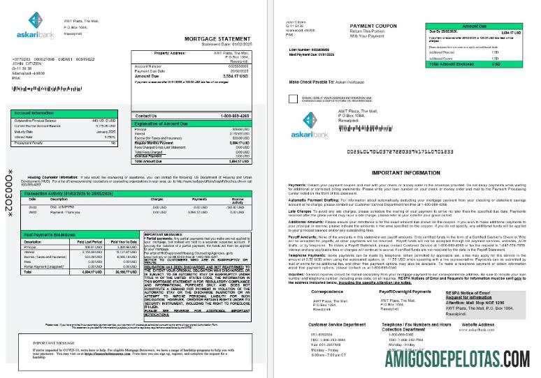 Pakistan Askaribank Hipotik laporan in Word and PDF format 1 2 desain
