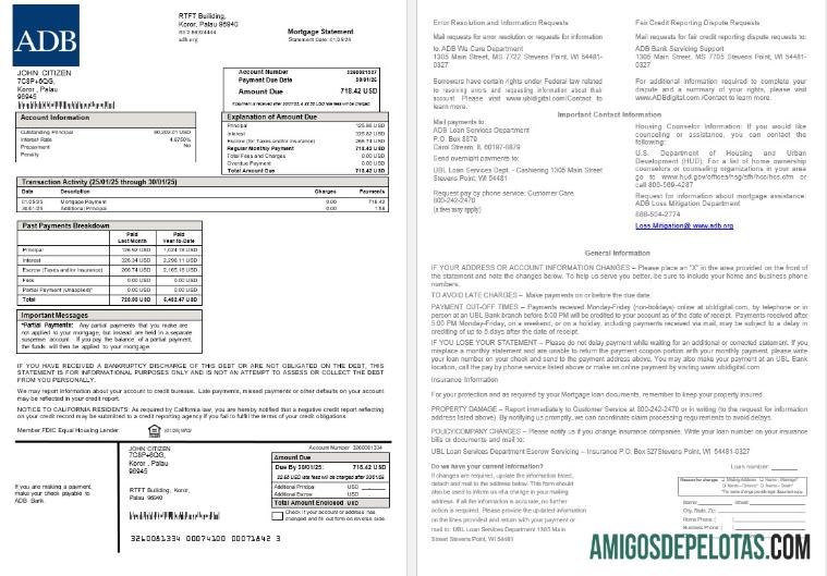 Palau ADB Hipotik laporan in Word and PDF format makering