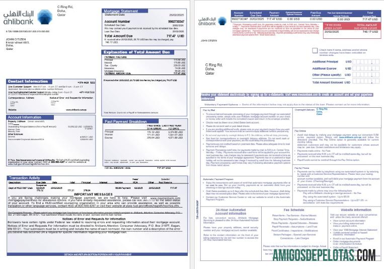 Qatar Ahlibank Hipotik laporan in Word and PDF format 1 2 templat