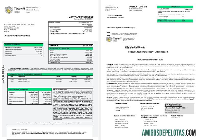 Rusia Tinkoff Hipotik laporan in Word and PDF format 1 2 makering