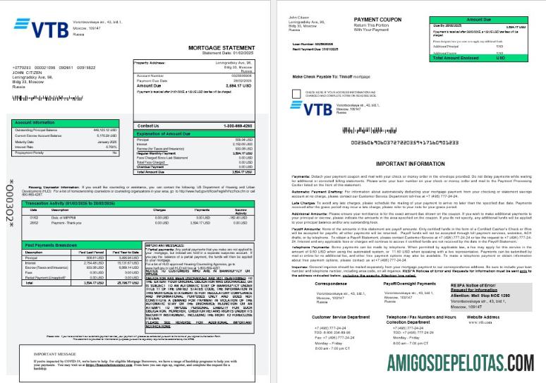 Rusia VTB bank Hipotik laporan in Word and PDF format 1 2 sampel