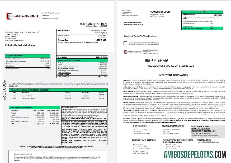 Sao Tome dan Principe Afriland First bank Hipotik laporan in Word and PDF format 1 2 pratinjau