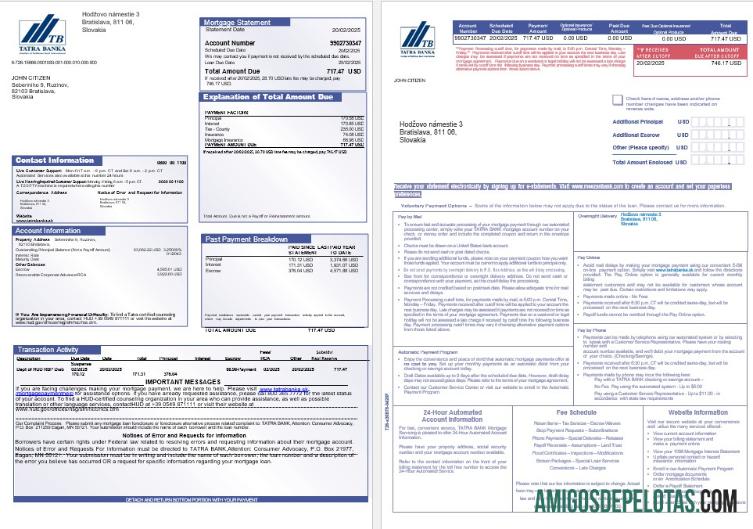 Slovakia Tatra bank Hipotik laporan in Word and PDF format 1 2 desain
