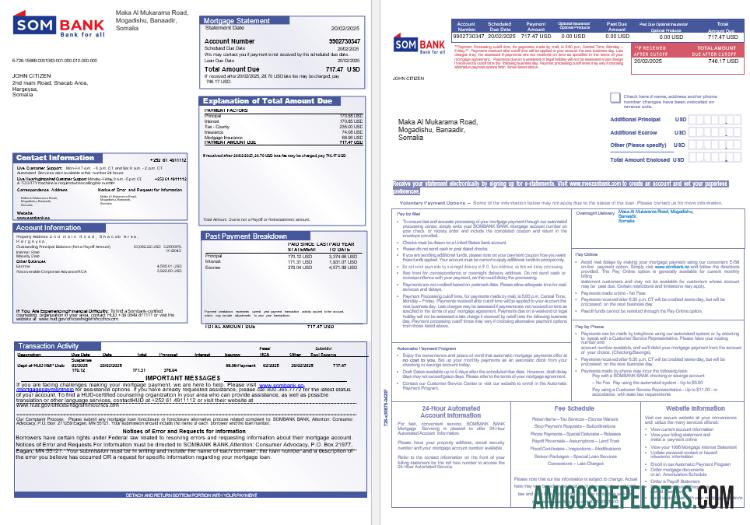 Somali Sombank Hipotik laporan in Word and PDF format 1 2 templat