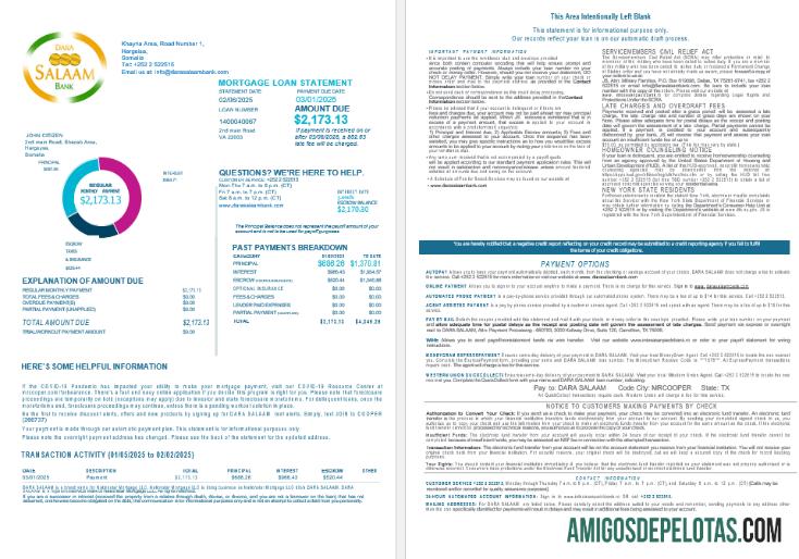 Somalia Dara Salaam bank Hipotik laporan in Word and PDF format 1 2 makering