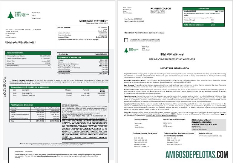 Sudan Selatan Eden komersial bank Hipotik laporan in Word and PDF format 1 2 desain