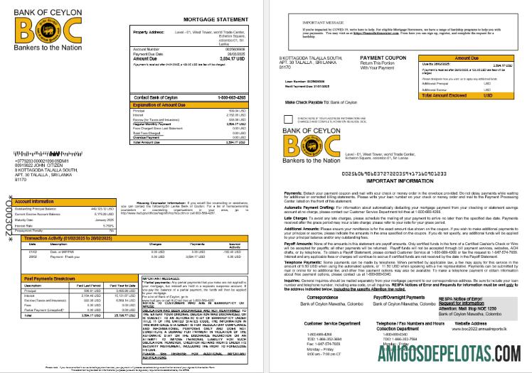 Sri Lanka bank of Ceylon Hipotik laporan in Word and PDF format 1 2 pratinjau