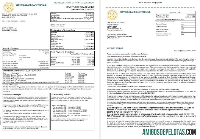 Suriname Centrale bank Van Suriname bank Hipotik laporan in Word and PDF format, 3 pages 1 2 desain