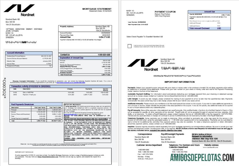 Swedish Nordnet AB bank Hipotik laporan in Word and PDF format 1 2 pratinjau