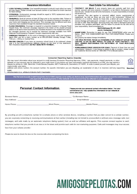 Swiss UBS bank Hipotik laporan in Word and PDF format, 3 pages 3 sampel