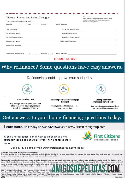 Trinidad dan Tobago First Citizens bank Hipotik laporan in Word and PDF format, 3 pages 3 makering