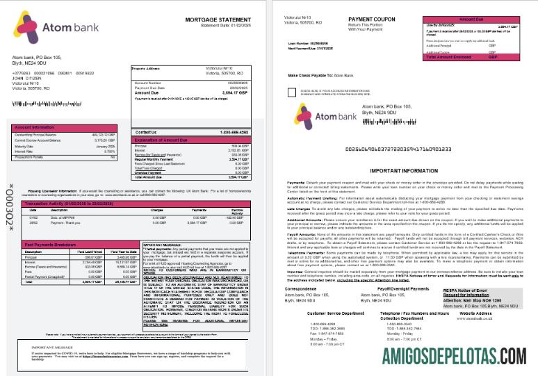 Inggris Atom bank Hipotik laporan in Word and PDF format 1 2 makering
