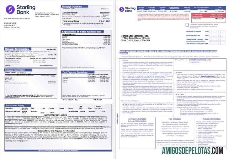 Inggris Starling bank Hipotik laporan in Word and PDF format, 3 pages pratinjau