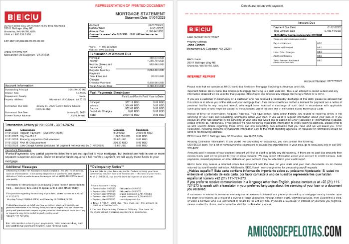 AS BECU bank Hipotik laporan in Word and PDF format, 3 pages 1 2 pratinjau