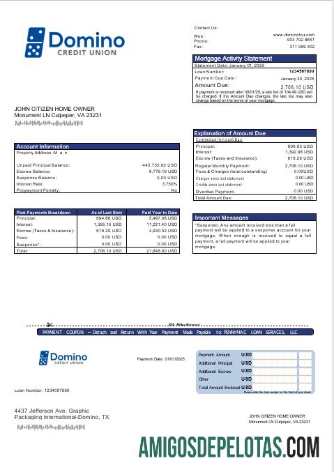 AS bank of Domino bank Hipotik laporan in Word and PDF format templat