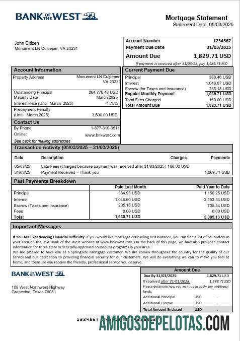 AS bank of the West bank Hipotik laporan in Word and PDF format desain