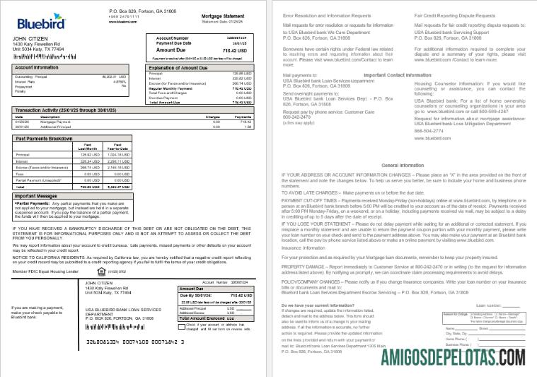 AS Bluebird bank Hipotik laporan in Word and PDF format pratinjau