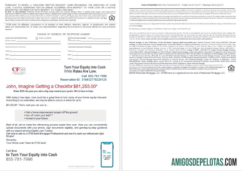AS CFSB bank Hipotik Pinjaman laporan in Word and PDF format , 4 pages 3 4 templat