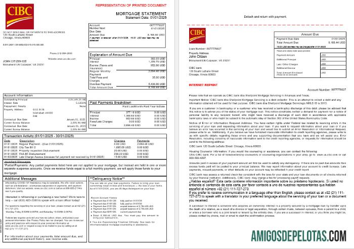AS CIBC bank Hipotik laporan in Word and PDF format, 3 pages 1 2 makering