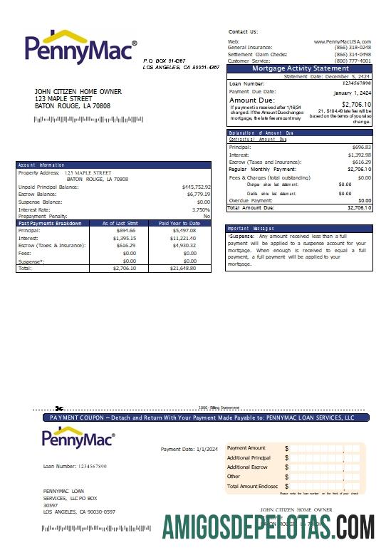 AS California Pennymac Pinjaman Services Hipotik laporan scr desain